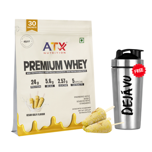 Whey Kesar Kulfi | 1KG | ISOLATE + CONCENTRATE + HYDROLYSATE | 30 SACHETS