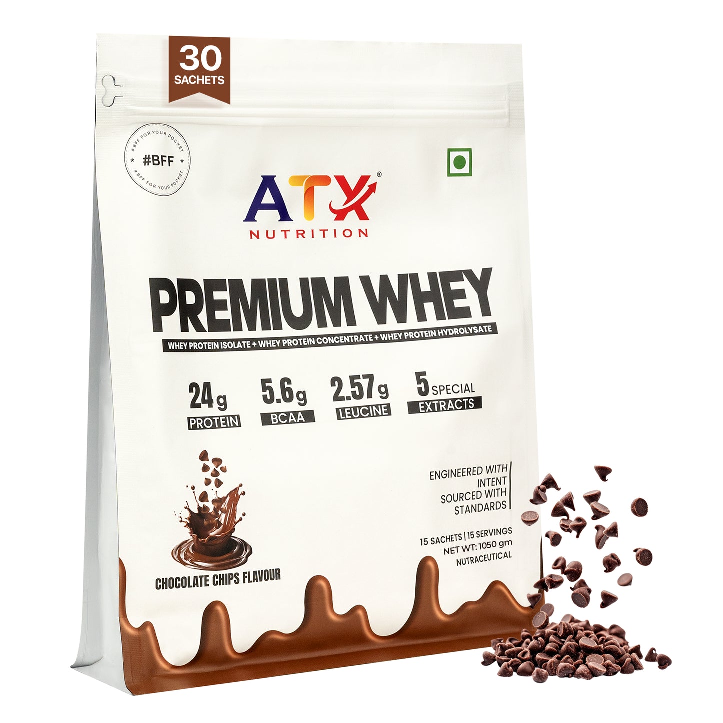 Whey Cookies & Cream | 1KG | ISOLATE + CONCENTRATE + HYDROLYSATE | 30 SACHETS