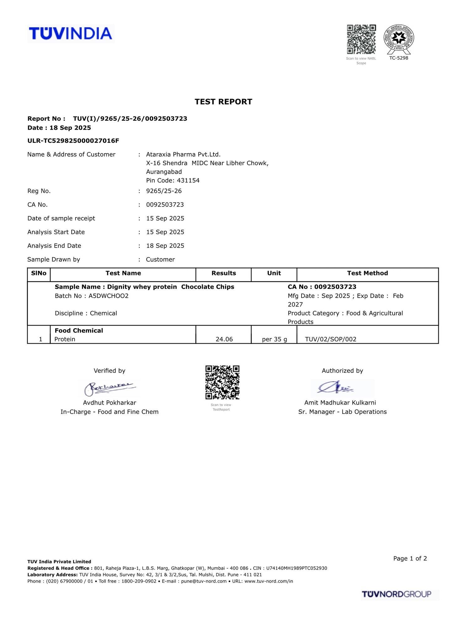 ATX Whey Chocolate Chips | 525 GM | ISOLATE + CONCENTRATE + HYDROLYSATE | 15 SACHETS