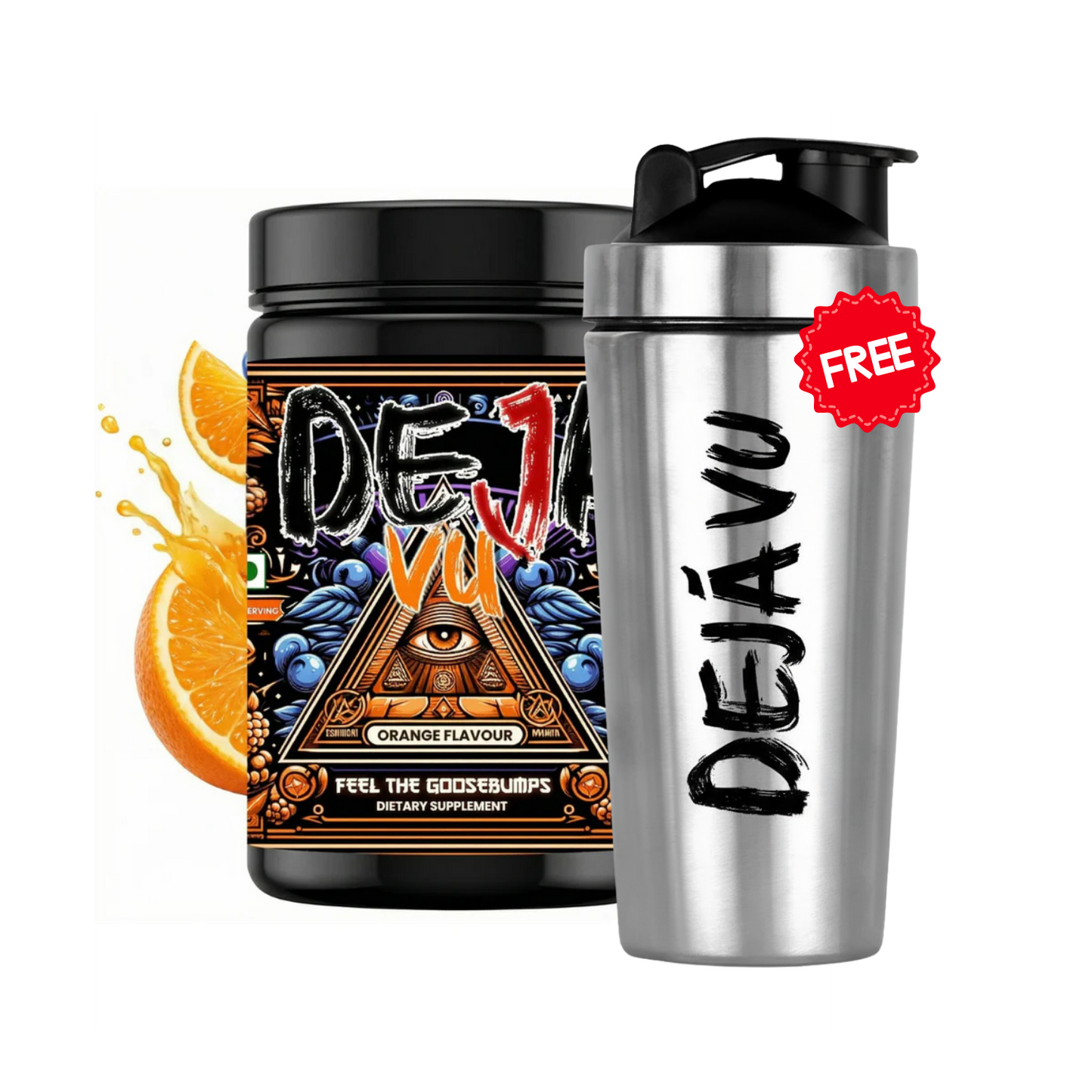 Deja Vu Pre Workout - Guava | Explosive Energy & Focus | 400g | 33 Servings | Beta-Alanine, Citrulline, Creatine, Caffeine | Feel the Goosebumps
