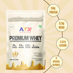 ATX Whey Kesar Kulfi | 525 GM | ISOLATE + CONCENTRATE + HYDROLYSATE | 15 SACHETS