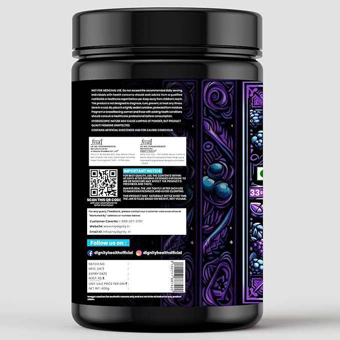 Deja Vu Pre Workout - Blueberry | Explosive Energy & Focus | 400g | 33 Servings | Beta-Alanine, Citrulline, Creatine, Caffeine | Feel the Goosebumps