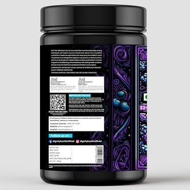 Deja Vu Pre Workout - Blueberry | Explosive Energy & Focus | 400g | 33 Servings | Beta-Alanine, Citrulline, Creatine, Caffeine | Feel the Goosebumps