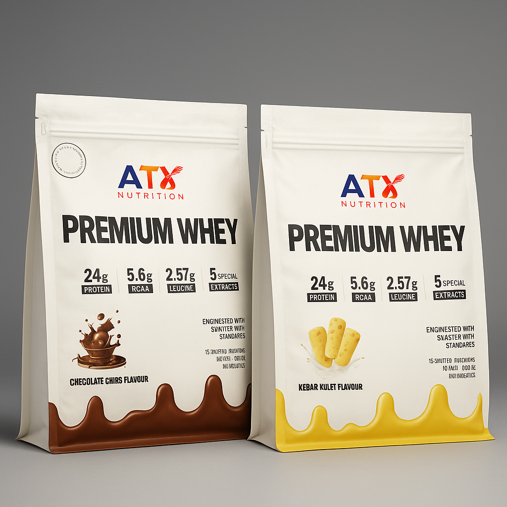 ATX Whey Kesar Kulfi (500g) + ATX Whey Chocolate Chips (500g)