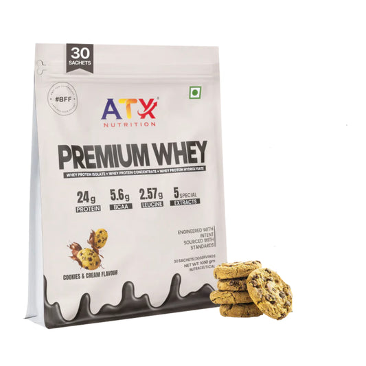 Whey Cookies & Cream | 1KG | ISOLATE + CONCENTRATE + HYDROLYSATE | 30 SACHETS