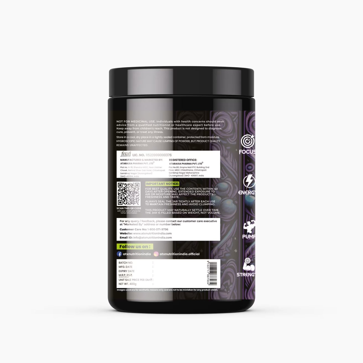 Deja Vu Pre Workout - Guava | Explosive Energy & Focus | 400g | 33 Servings | Beta-Alanine, Citrulline, Creatine, Caffeine | Feel the Goosebumps