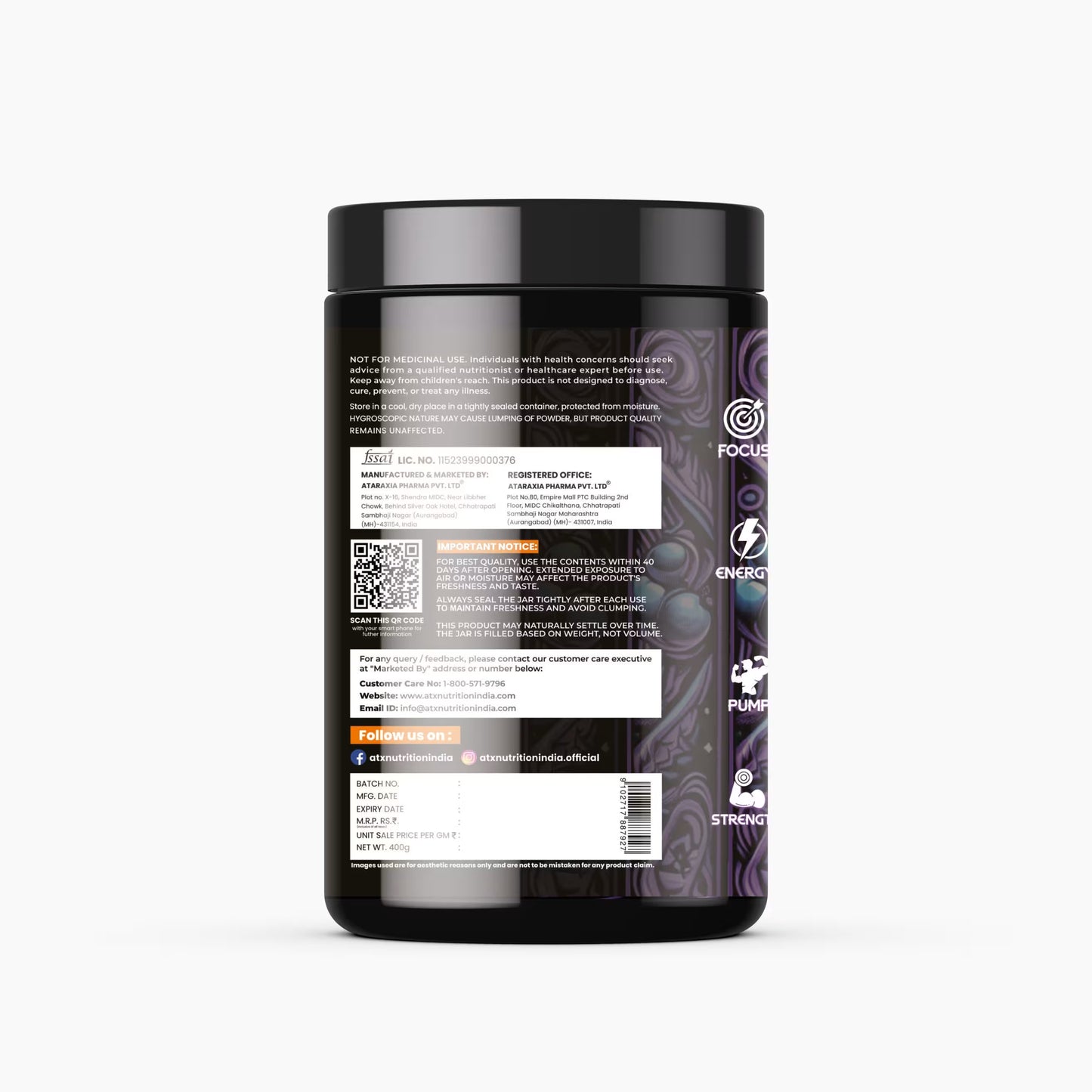Deja Vu Pre Workout - Orange | Explosive Energy & Focus | 400g | 33 Servings | Beta-Alanine, Citrulline, Creatine, Caffeine | Feel the Goosebumps