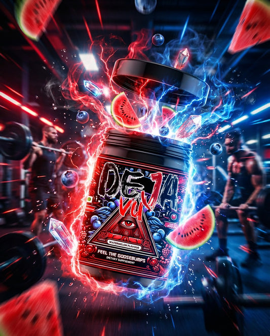 Deja Vu Pre Workout - Watermelon | Explosive Energy & Focus | 400g | 33 Servings | Beta-Alanine, Citrulline, Creatine, Caffeine | Feel the Goosebumps