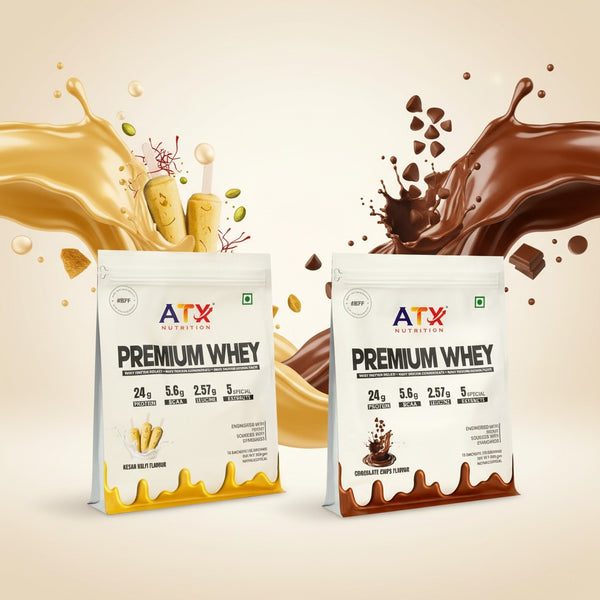 ATX Whey Kesar Kulfi (500g) + ATX Whey Chocolate Chips (500g)