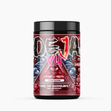 Deja Vu Pre Workout - Lychee | Explosive Energy & Focus | 400g | 33 Servings | Beta-Alanine, Citrulline, Creatine, Caffeine | Feel the Goosebumps